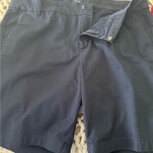 J.Crew Navy Blue Walking Shorts w/ Pockets (Size 16)